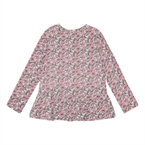 BIRKHOLM Peplum Bluse Sakura Blomster